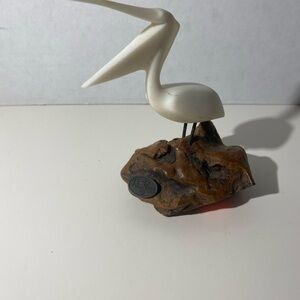 John Perry pelican sculpture on Burlwood numbered